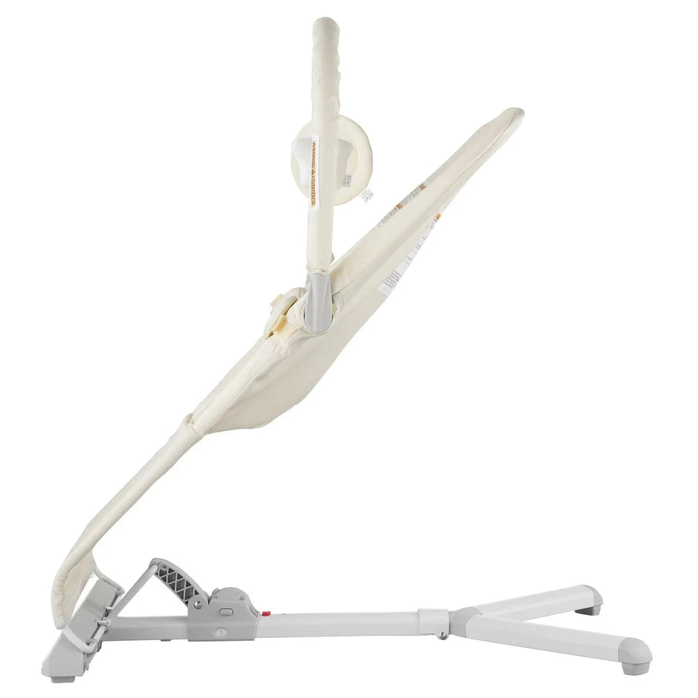 Folding Portable Infant Bouncer – Soothing Baby Bouncer Seat (Beige)