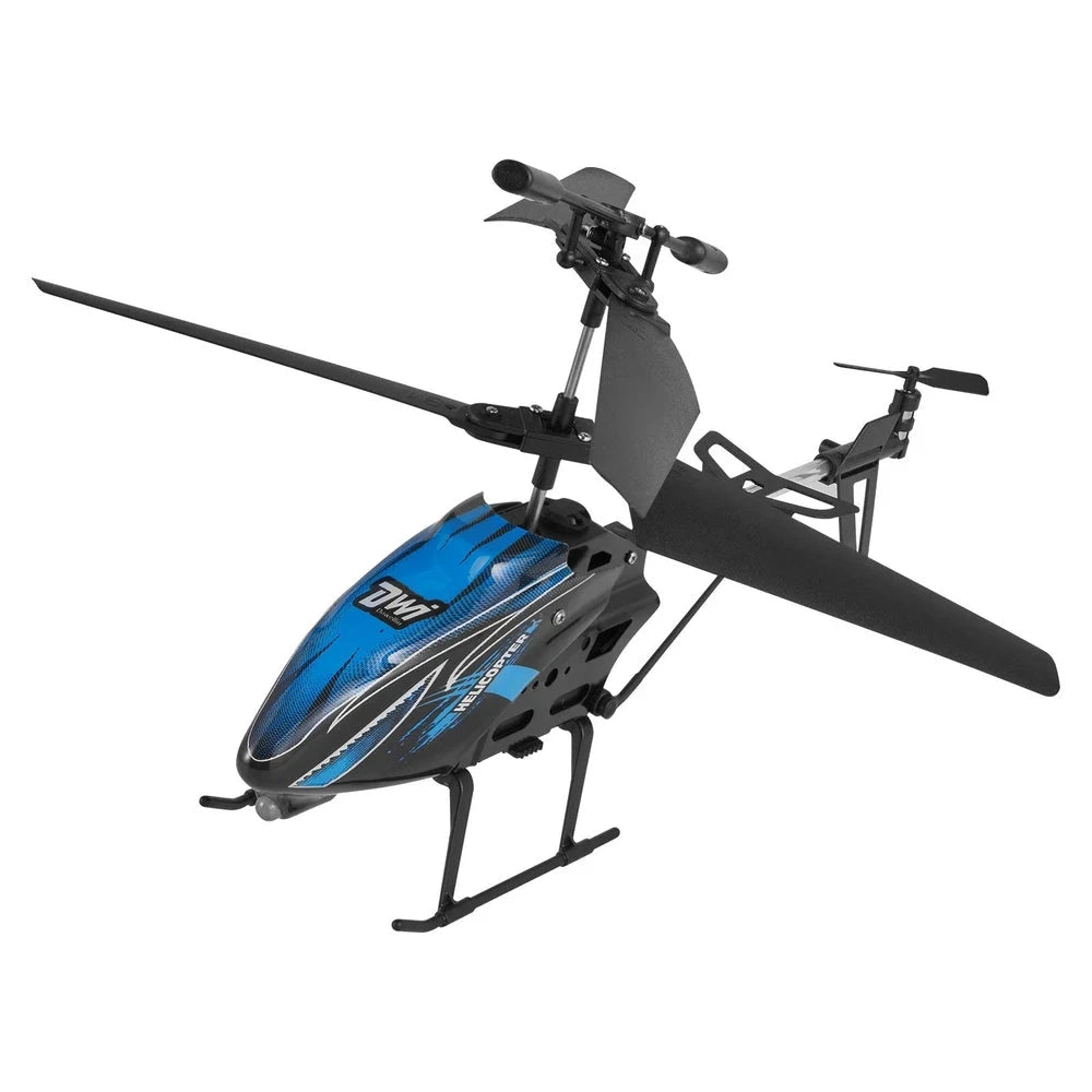 Beginner RC Helicopter – Altitude-Hold Remote Control Flyer for Kids (Blue)
