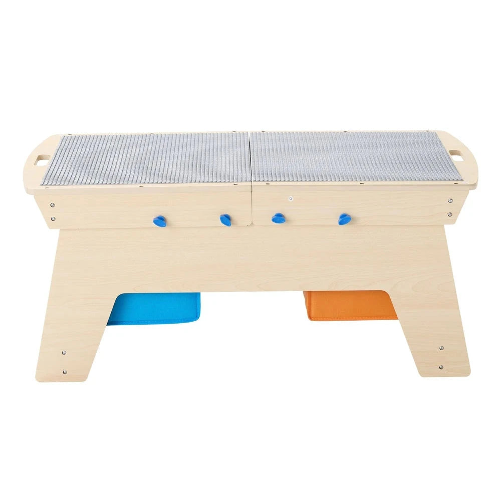 Reversible Wooden Activity Table – Kids Play & Draw Table with Storage