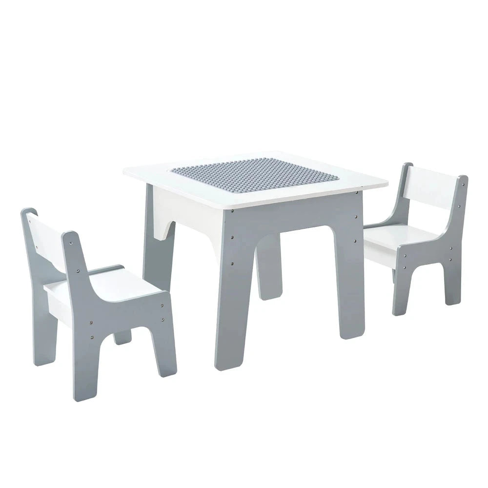 Kids Activity Table & Chair Set – Building & Drawing Play Table for Toddlers