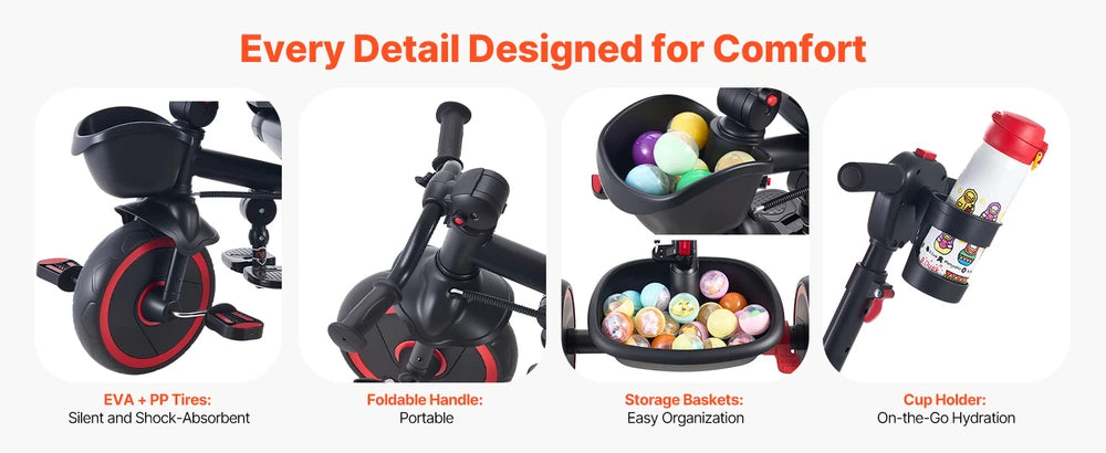 Convertible Toddler Tricycle Stroller