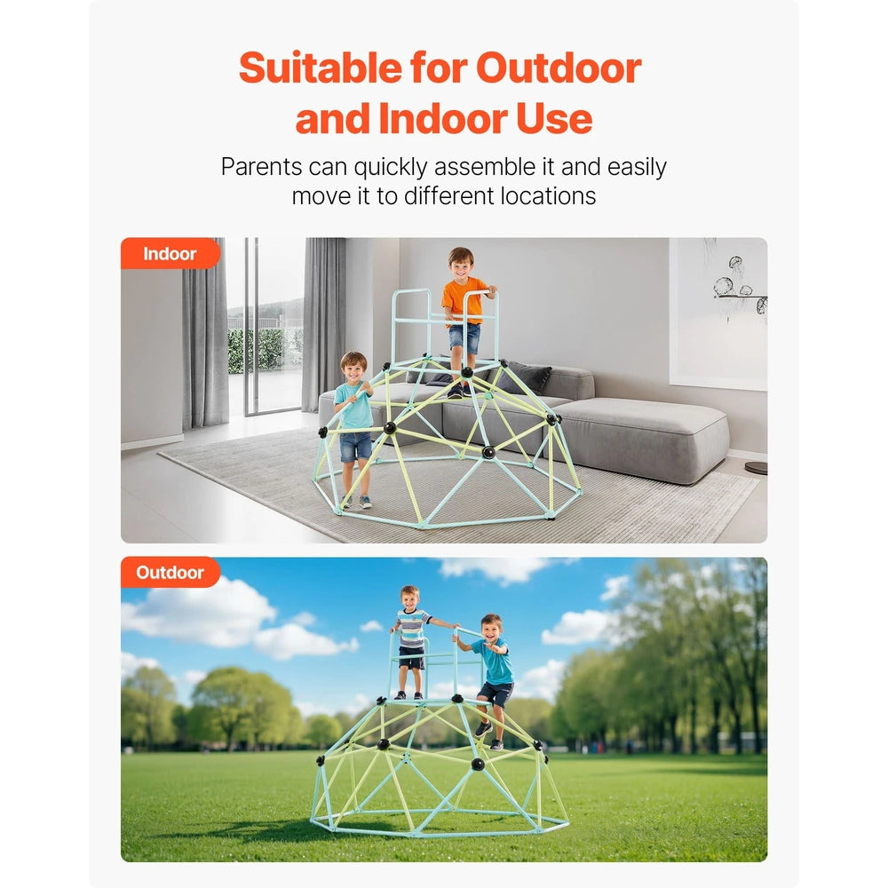 Geometric Dome Climber – Outdoor Backyard Jungle Gym for Kids