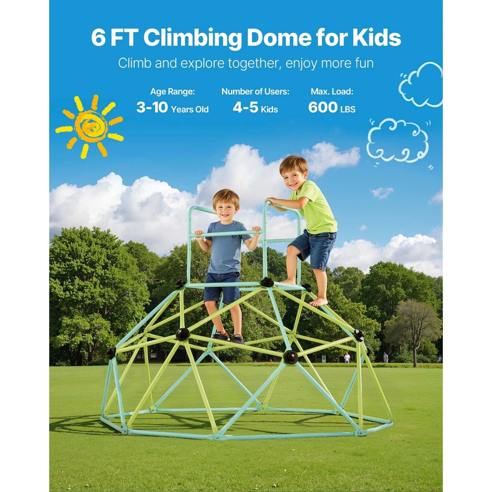 Geometric Dome Climber – Outdoor Backyard Jungle Gym for Kids
