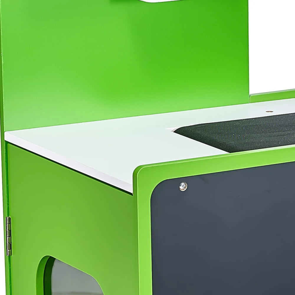 Wooden Grocery Store Playset – Pretend Market Stand for Kids
