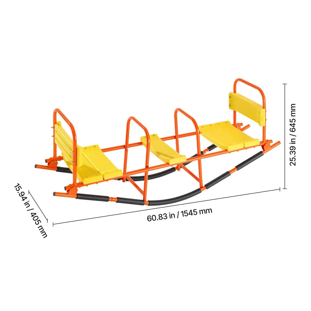 Metal Kids Teeter Totter – Durable Outdoor Seesaw for Two