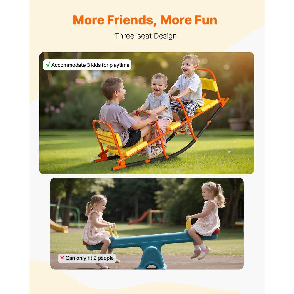 Metal Kids Teeter Totter – Durable Outdoor Seesaw for Two