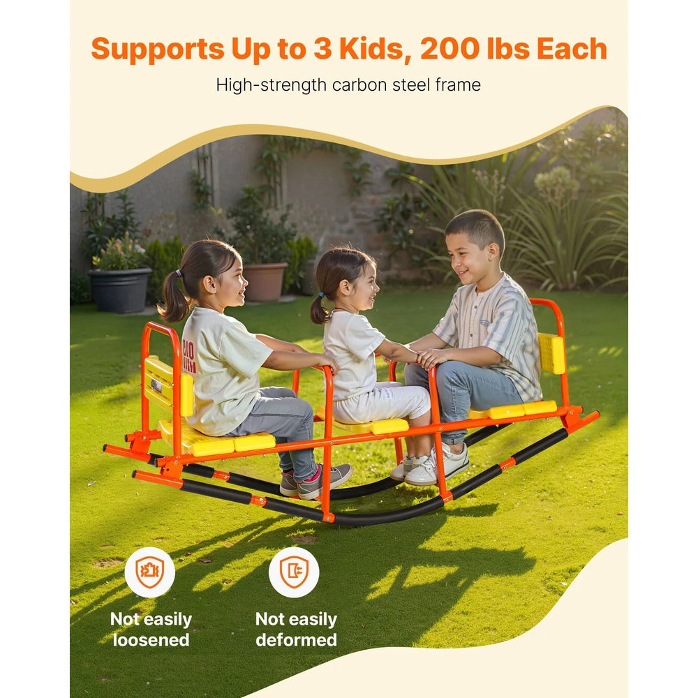 Metal Kids Teeter Totter – Durable Outdoor Seesaw for Two