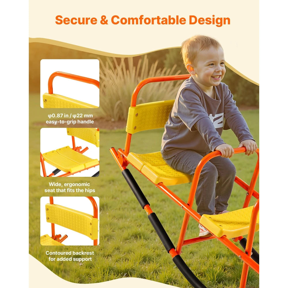 Metal Kids Teeter Totter – Durable Outdoor Seesaw for Two