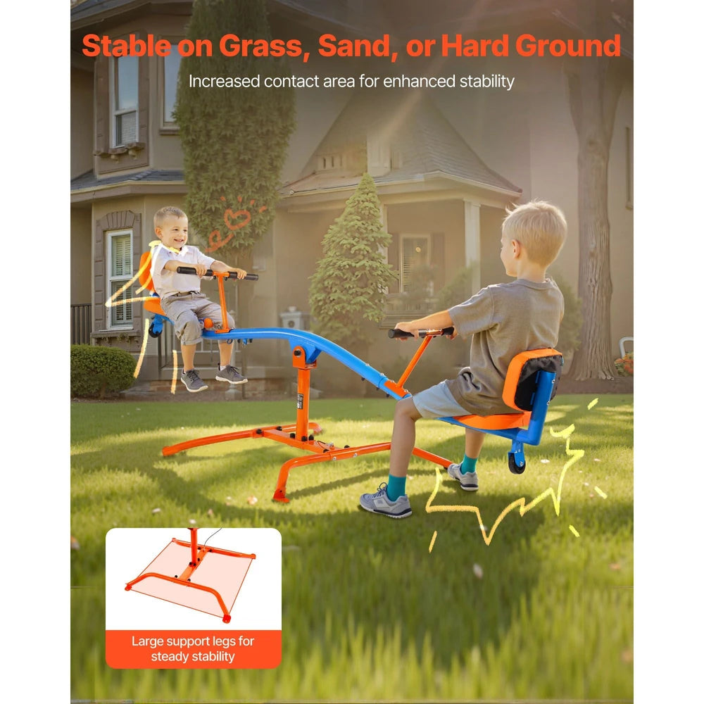 Rotating Kids Seesaw – 360° Spinning Backyard Teeter-Totter