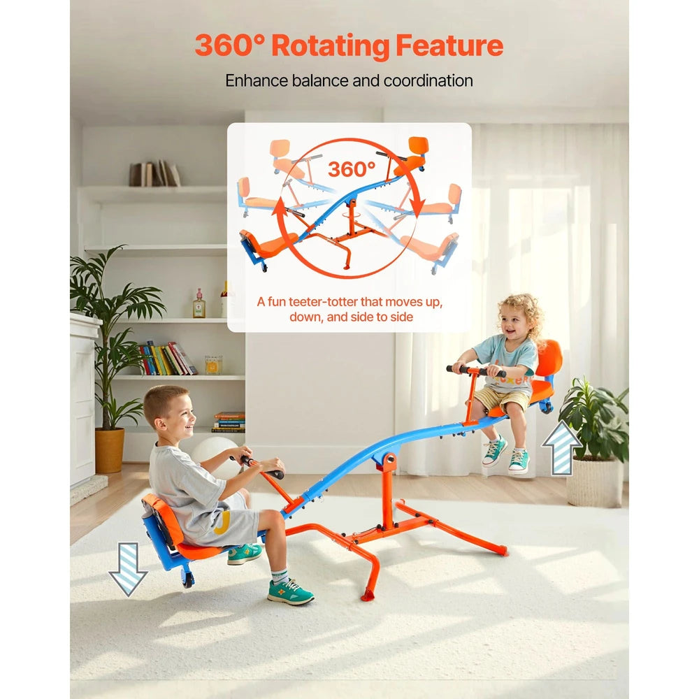Rotating Kids Seesaw – 360° Spinning Backyard Teeter-Totter