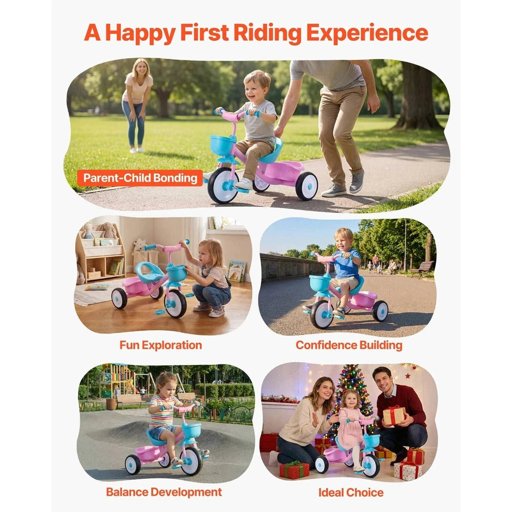 Toddler Tricycle – Adjustable Beginner Trike for Kids