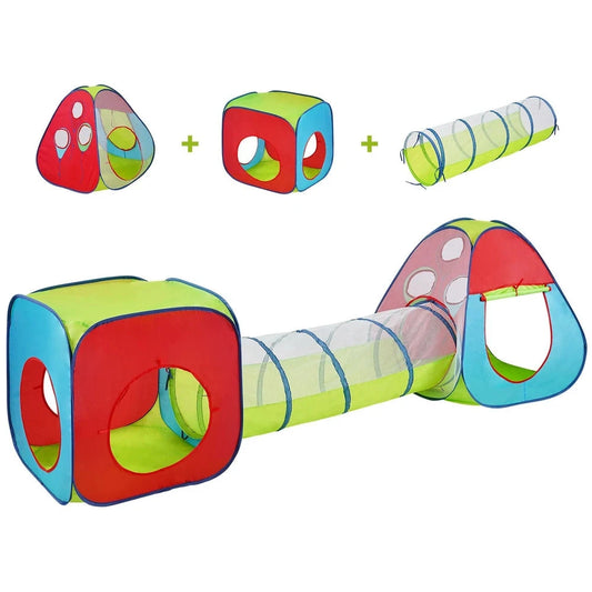 3-in-1 Kids Play Tent & Tunnel