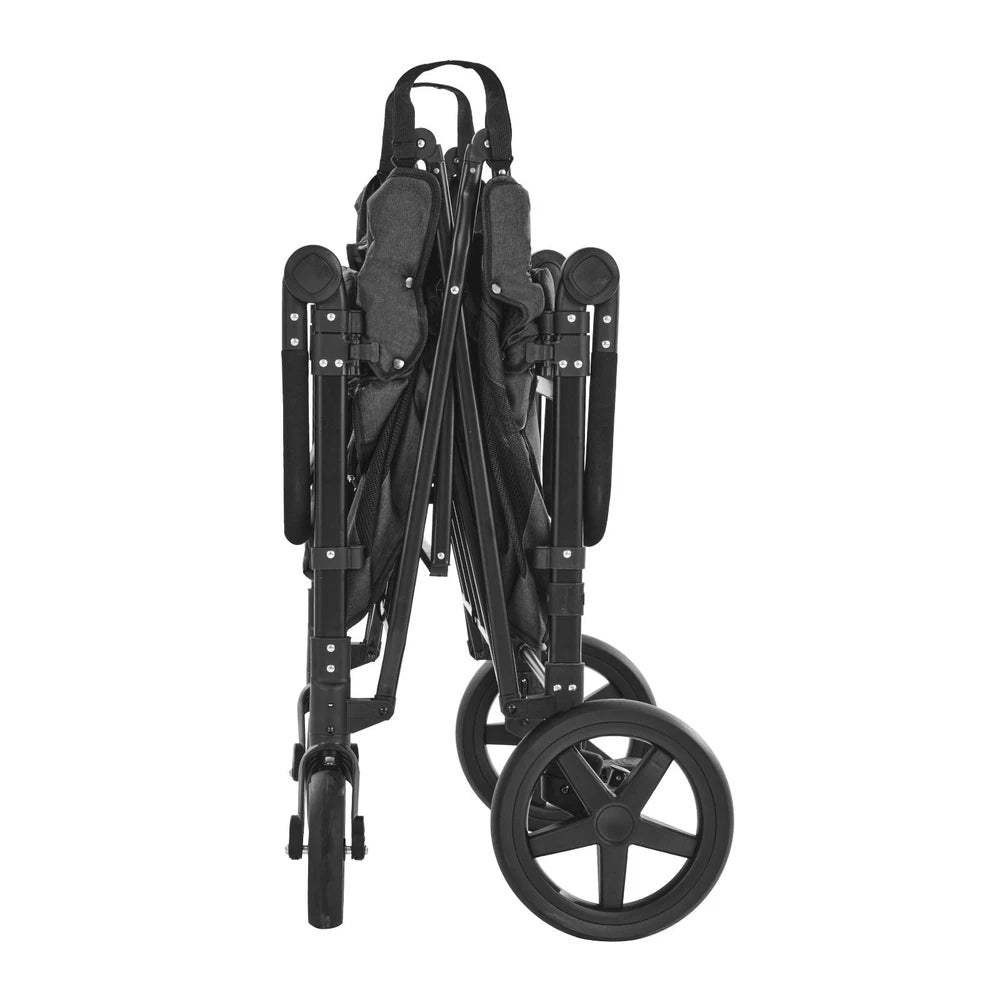 4-Seat Wagon Stroller – Foldable Push-Pull Wagon for Kids