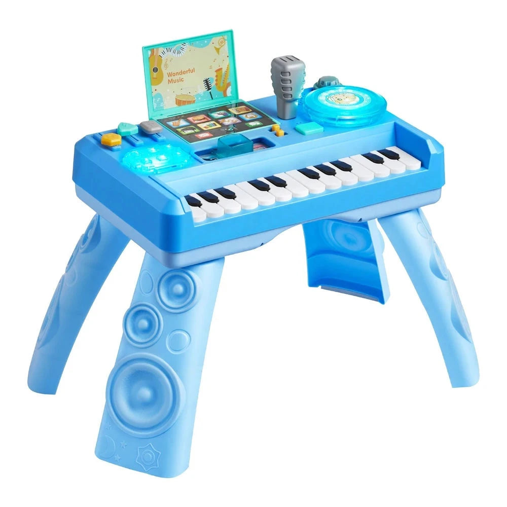 Interactive Toddler DJ Turntable – Musical Mixing Toy with Lights & 16 Games