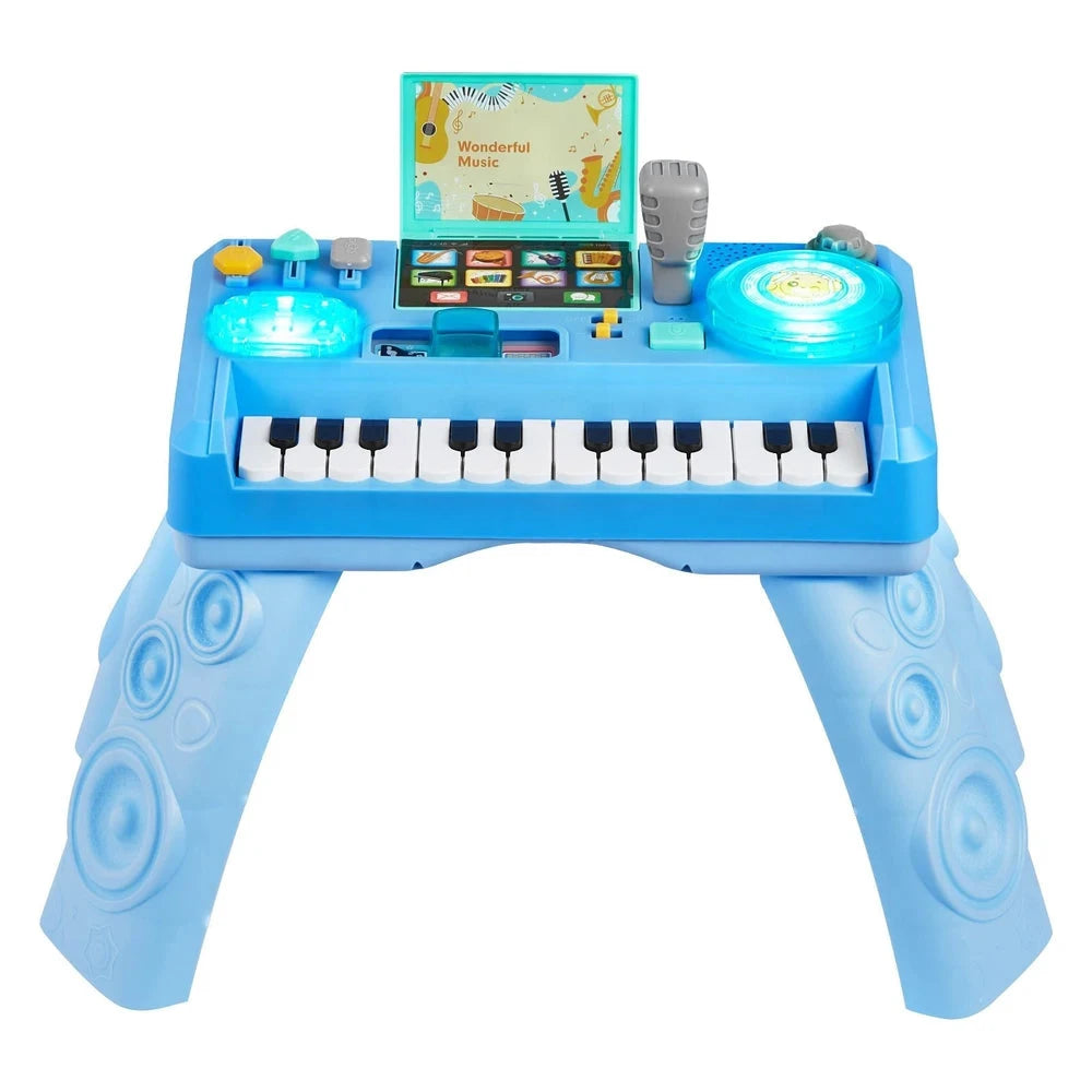 Interactive Toddler DJ Turntable – Musical Mixing Toy with Lights & 16 Games