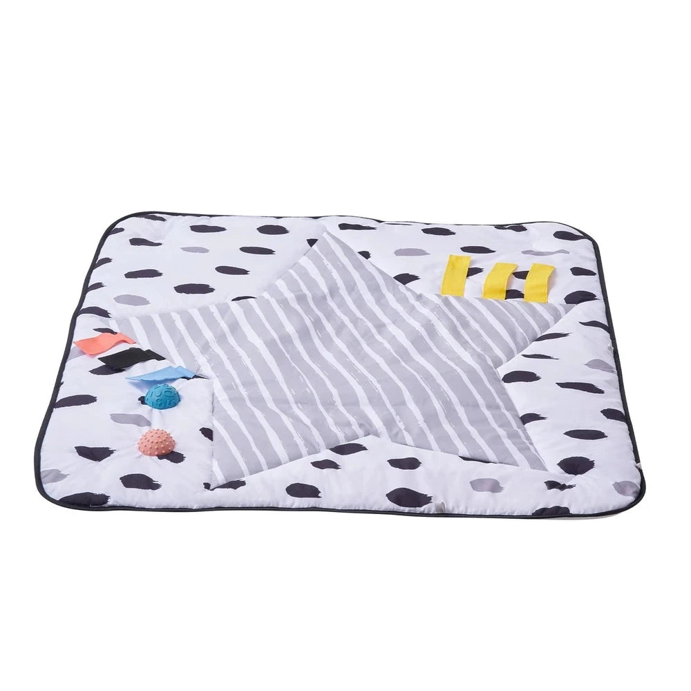 Baby Activity Play Mat – Tummy-Time Gym with Sensory Touch Balls