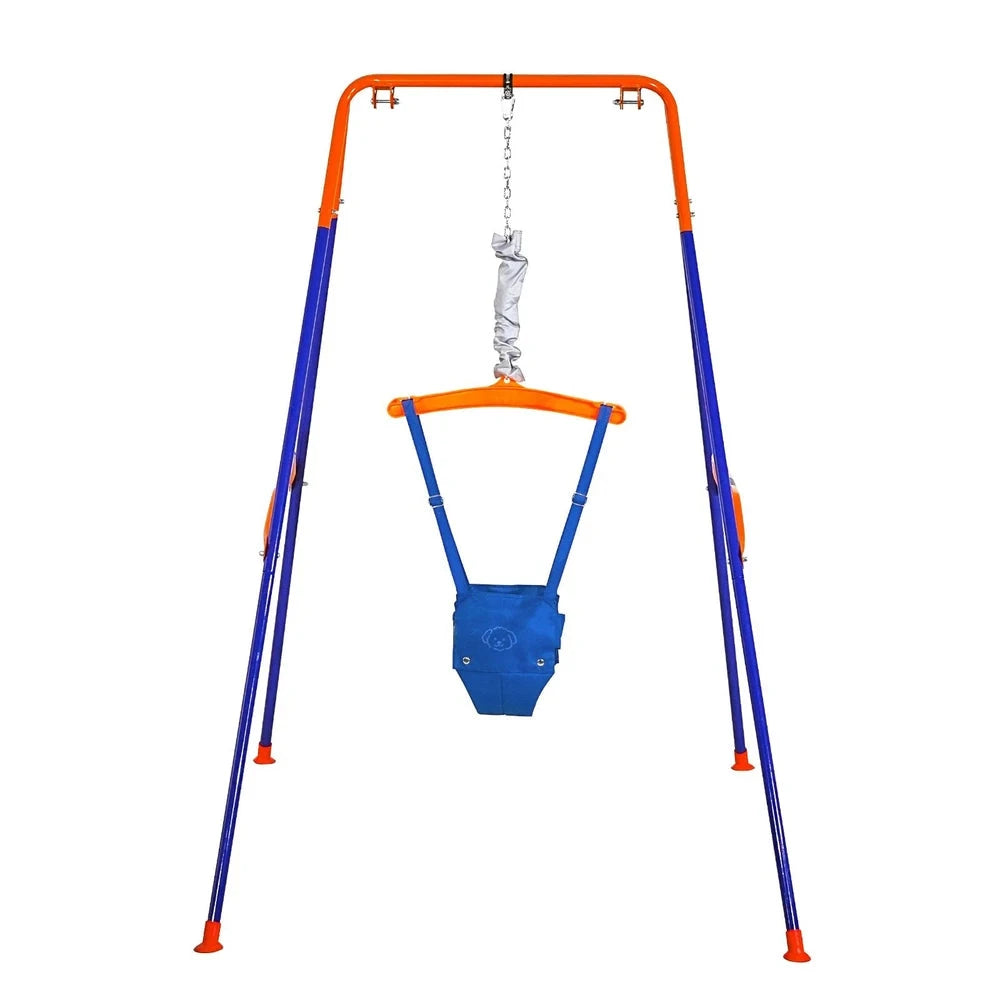 2-in-1 Toddler Swing & Jumper – Indoor/Outdoor Bouncer with Plastic Seat