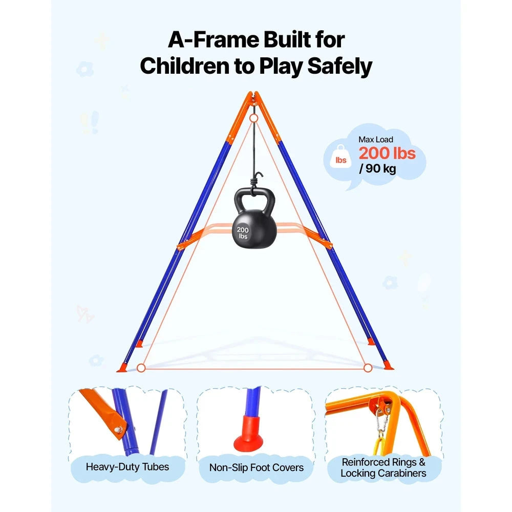 2-in-1 Toddler Swing & Jumper – Indoor/Outdoor Bouncer with Plastic Seat