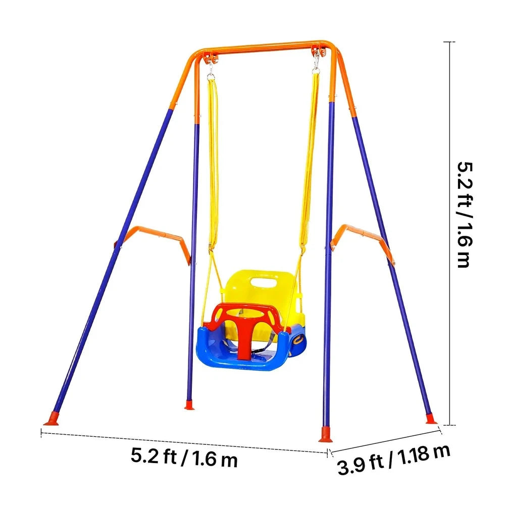 2-in-1 Toddler Swing & Jumper – Indoor/Outdoor Bouncer with Plastic Seat