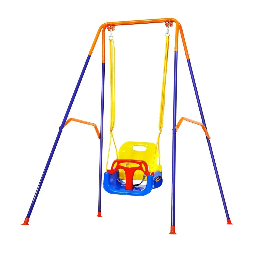 2-in-1 Toddler Swing & Jumper – Indoor/Outdoor Bouncer with Plastic Seat
