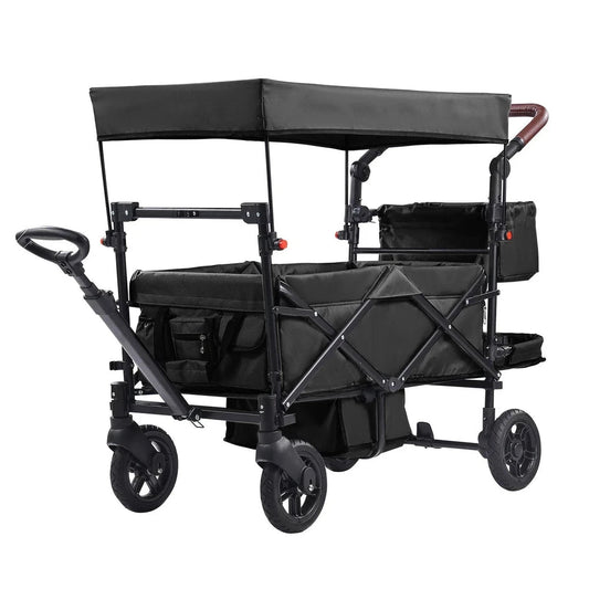 Collapsible Tandem Wagon Stroller