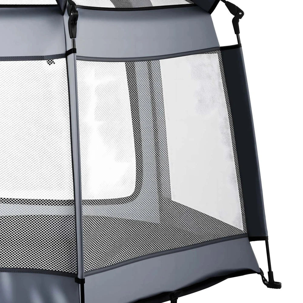 Portable Pop-Up Baby Playpen – Travel Play Yard with Protective Canopy