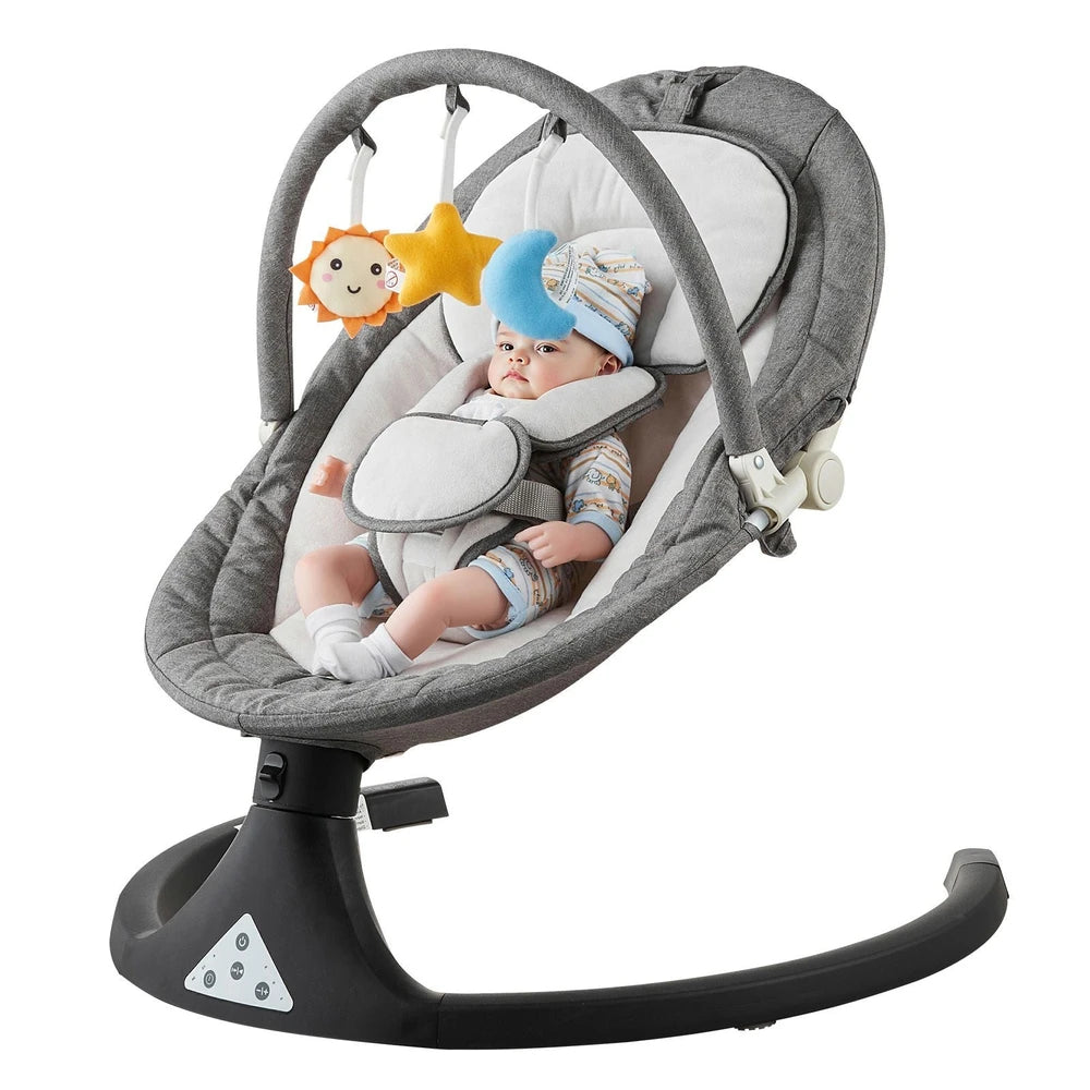 5-Speed Baby Rocker – Adjustable Infant Swing with 3 Recline Angles