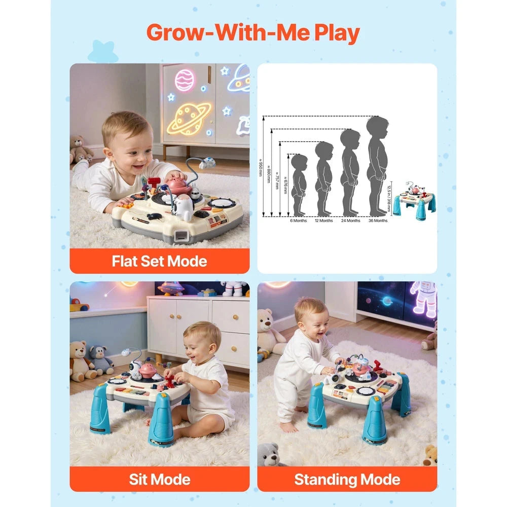 Spacecraft Musical Activity Table – Interactive Learning Desk with Space Games