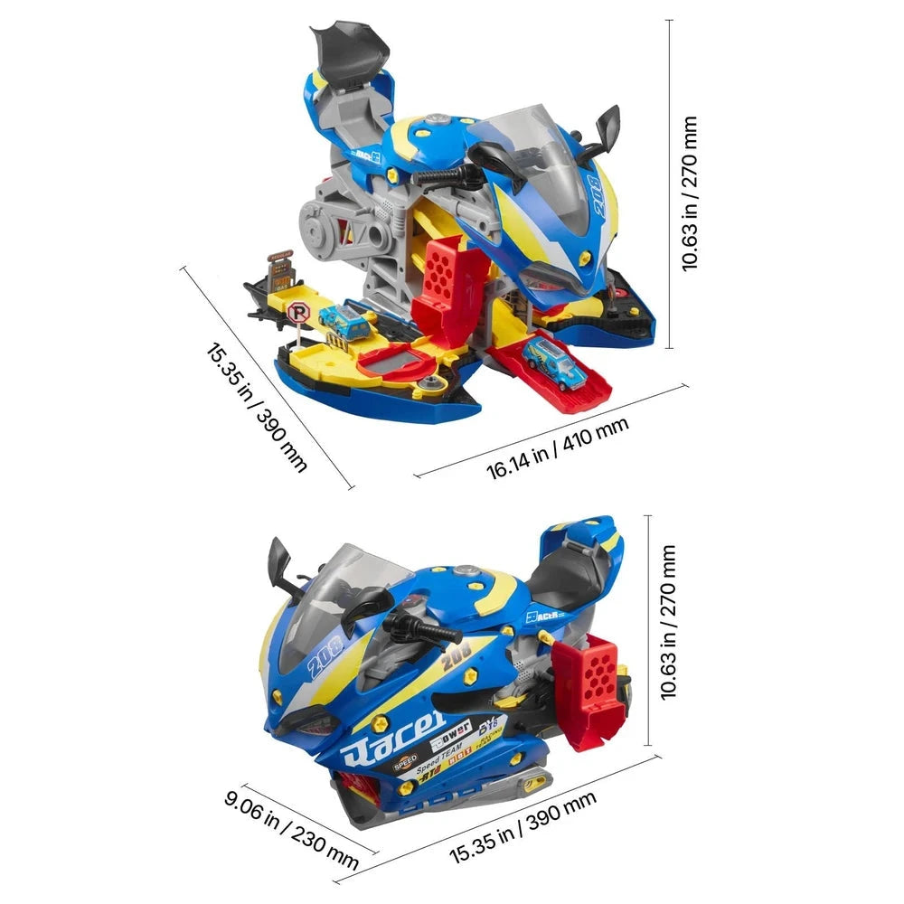 Motorcycle Mechanic Set 25 PCS – STEM Build-Your-Own Toy, Ages 3+ (Blue)
