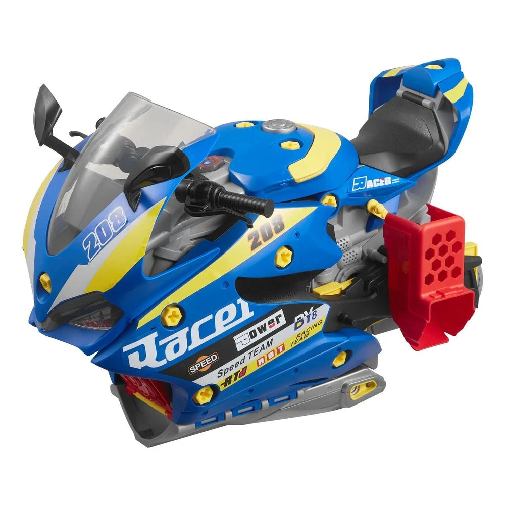 Motorcycle Mechanic Set 25 PCS – STEM Build-Your-Own Toy, Ages 3+ (Blue)