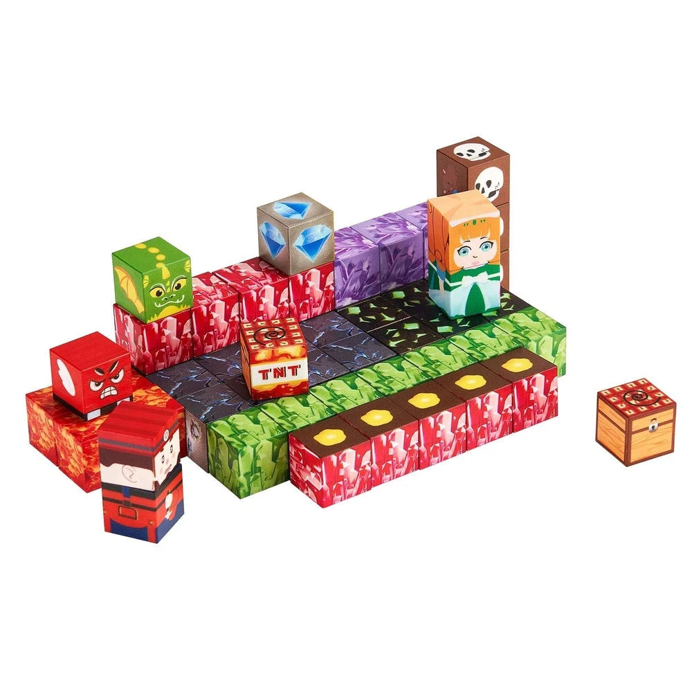 Magnetic Building Cubes 100 PCS – Dark Castle STEM Construction Set, Ages 3+