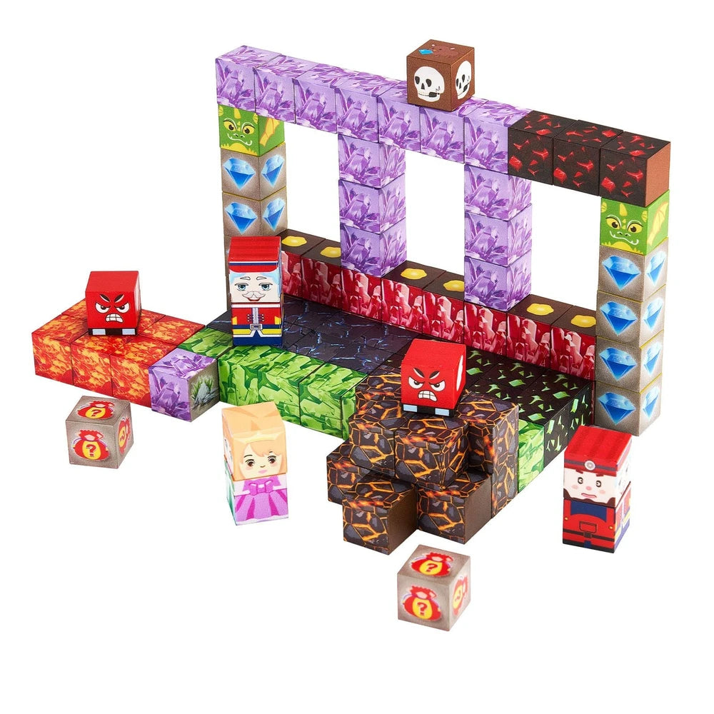 Magnetic Building Cubes 150 PCS – Dark Castle STEM Construction Set, Ages 3+