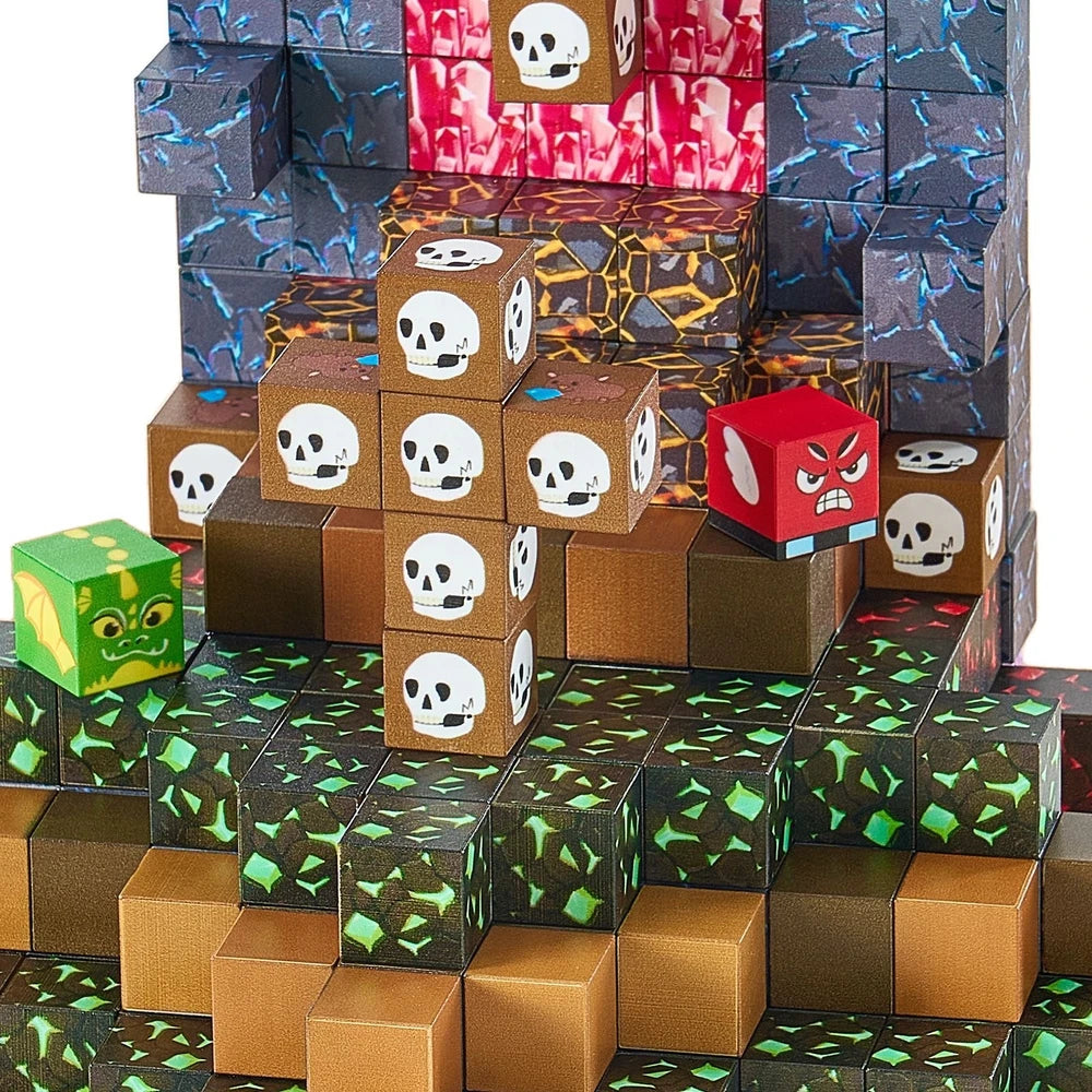 Magnetic Building Cubes 150 PCS – Dark Castle STEM Construction Set, Ages 3+