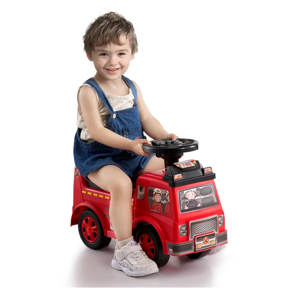 Toddler Ride-On Push Car – Sit-to-Stand Ride-On Racer, Ages 1-3 (Red)