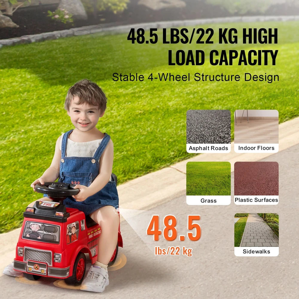 Toddler Ride-On Push Car – Sit-to-Stand Ride-On Racer, Ages 1-3 (Red)