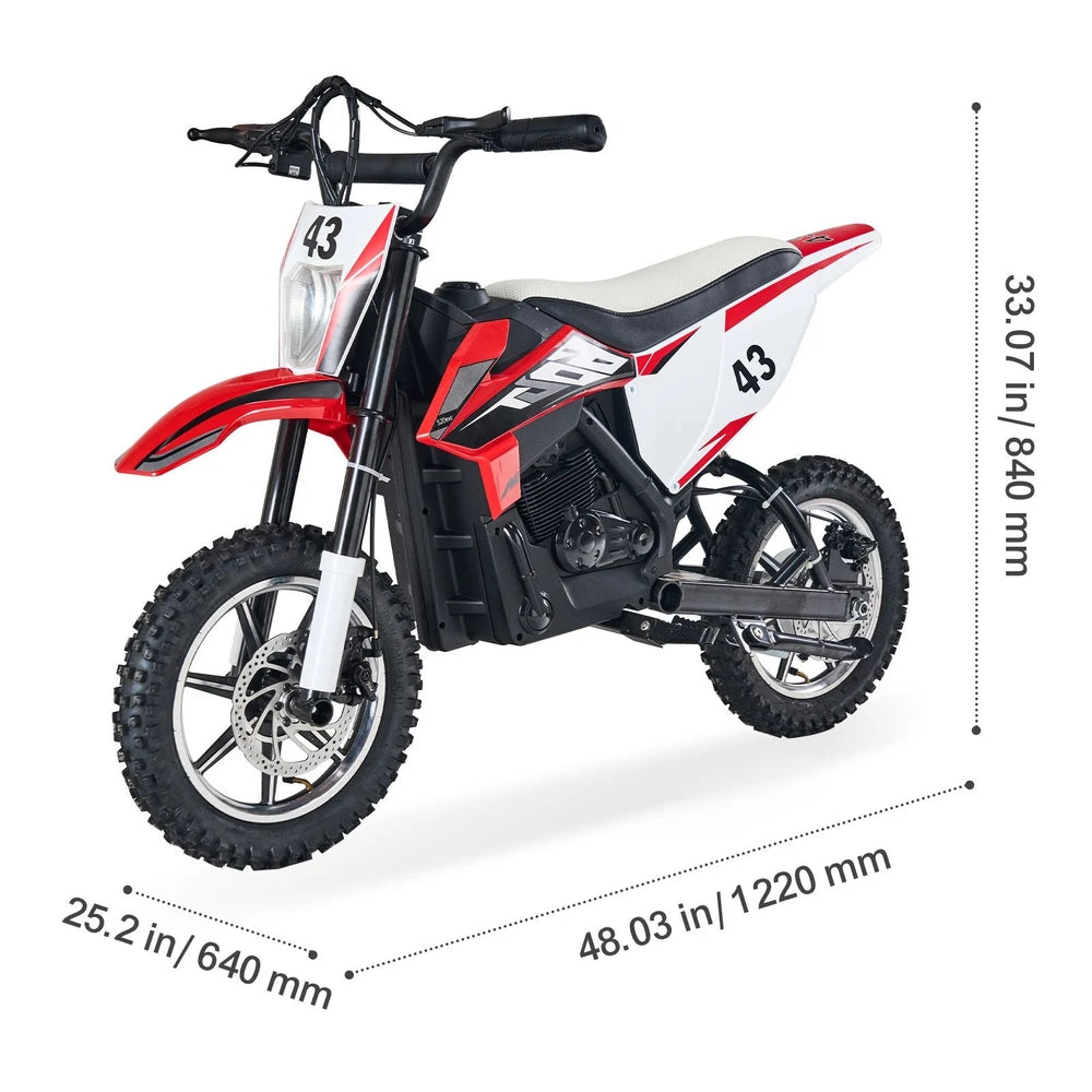Kids 36V Electric Motorcycle – Battery-Powered Ride-On with Non-Slip Tires
