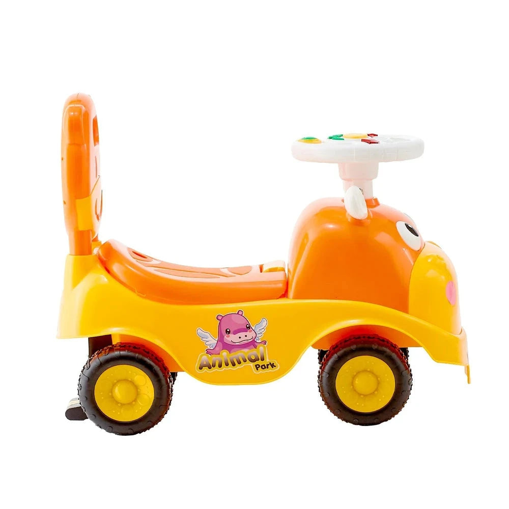 Toddler Ride-On Push Car – Ride-On Racer with Horn & Storage