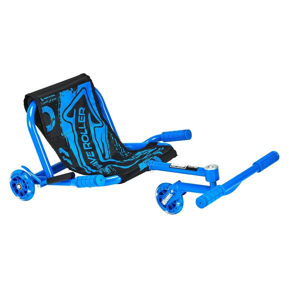 Kids Drifting Scooter – Wiggle Ride-On with LED Wheels (Blue)