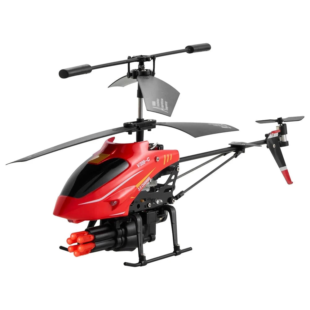 Beginner RC Helicopter – Remote Control Flyer with Shooting Mode (Red)