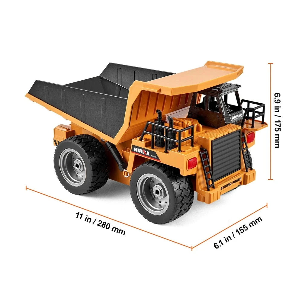 1:18 RC Dump Truck – Remote Control Construction Vehicle for Kids