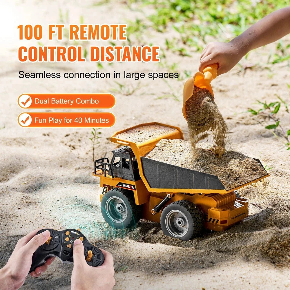 1:18 RC Dump Truck – Remote Control Construction Vehicle for Kids