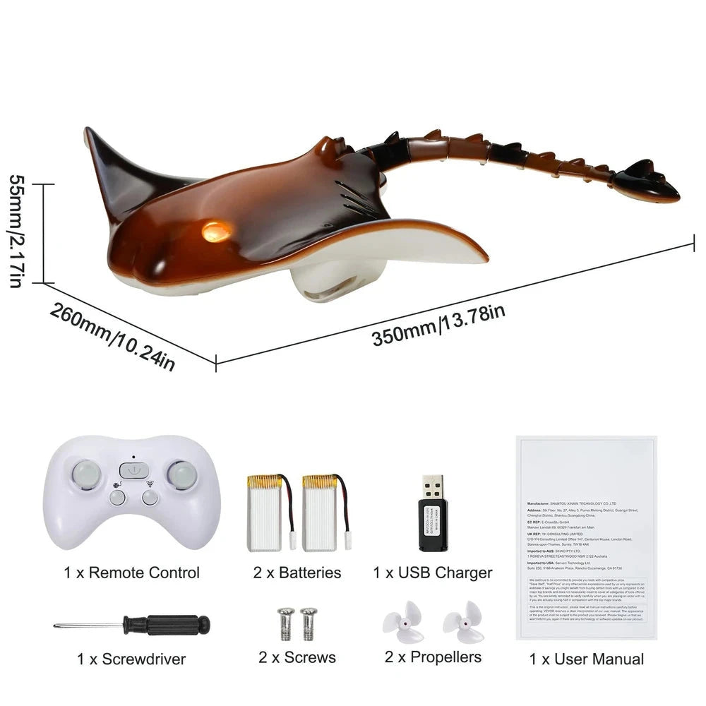 RC Manta Ray – Remote Control Swimming Water Toy for Kids