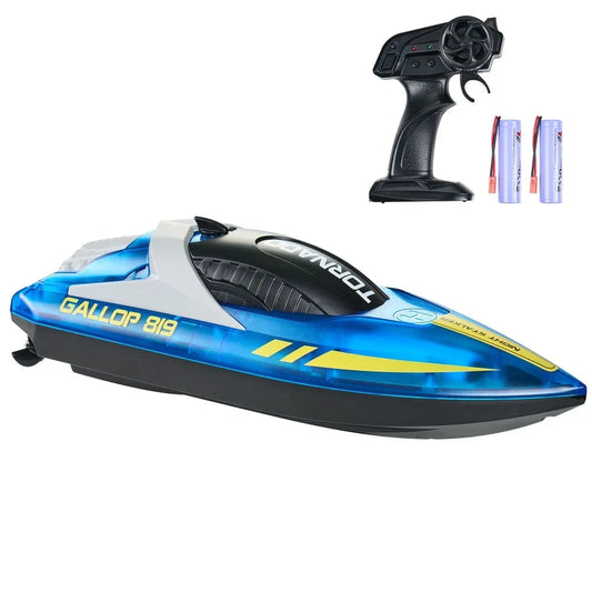 Blue RC Racing Boat