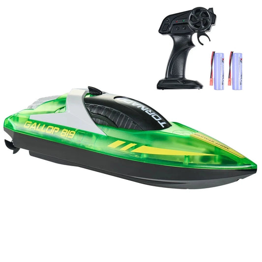 Green RC Racing Boat