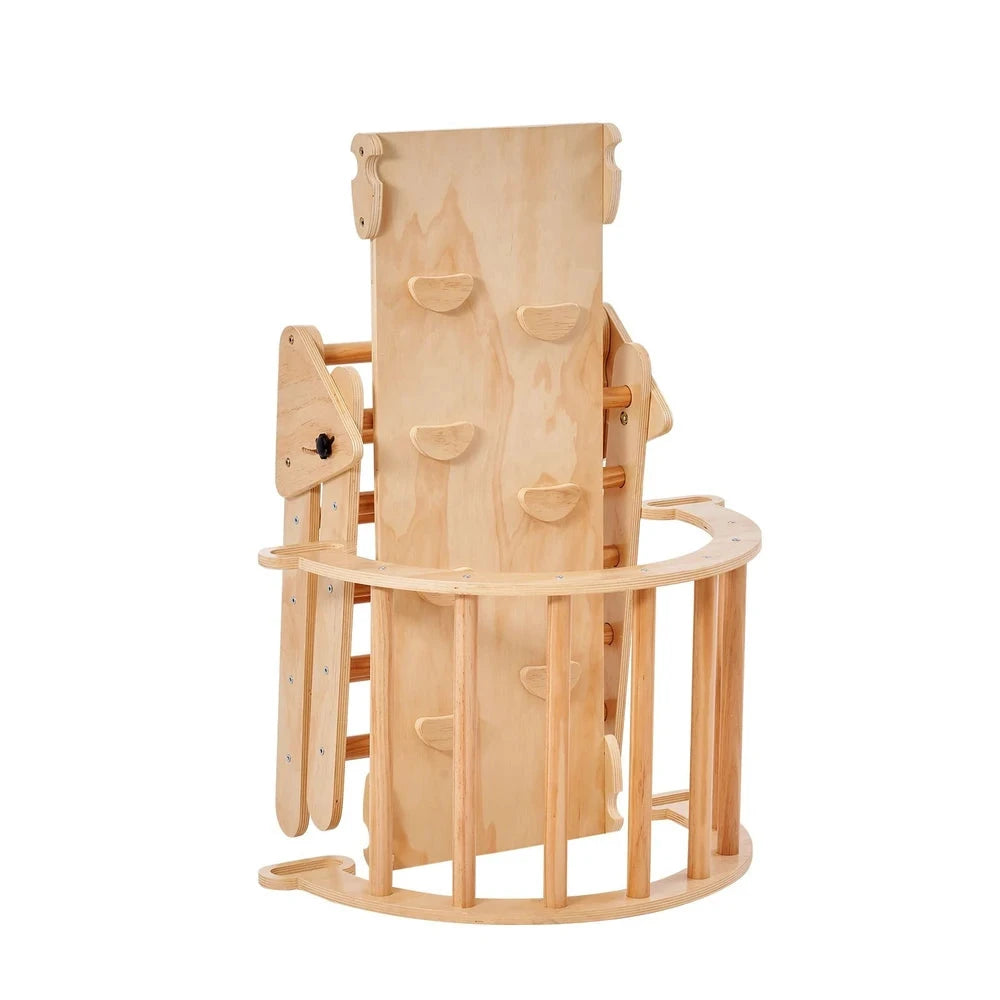 9-in-1 Wooden Montessori Jungle Gym – Pikler Climbing Set for Toddlers