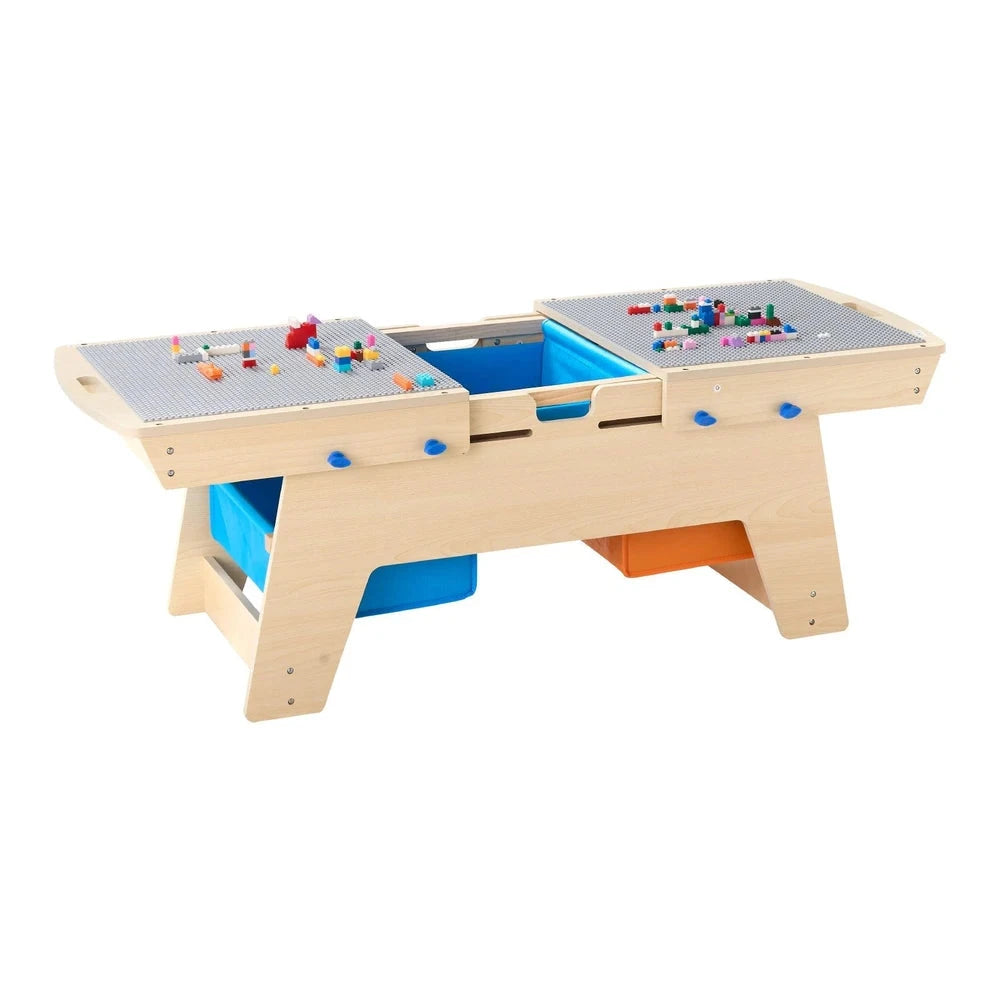 Reversible Wooden Activity Table – Kids Play & Draw Table with Storage