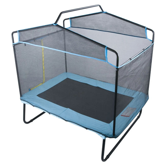 6FT Trampoline for Kids, 72" Indoor/Outdoor Toddlers Trampoline, Mini Baby Trampoline with Safety Enclosure Net, Gymnastics Bar, Hammock, Recreational Trampoline Birthday Gift for 3+ Years Kids