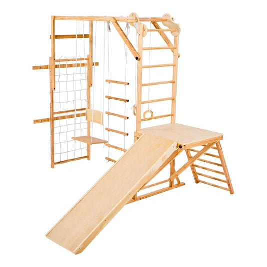 8-in-1 Wooden Montessori Indoor Jungle Gym