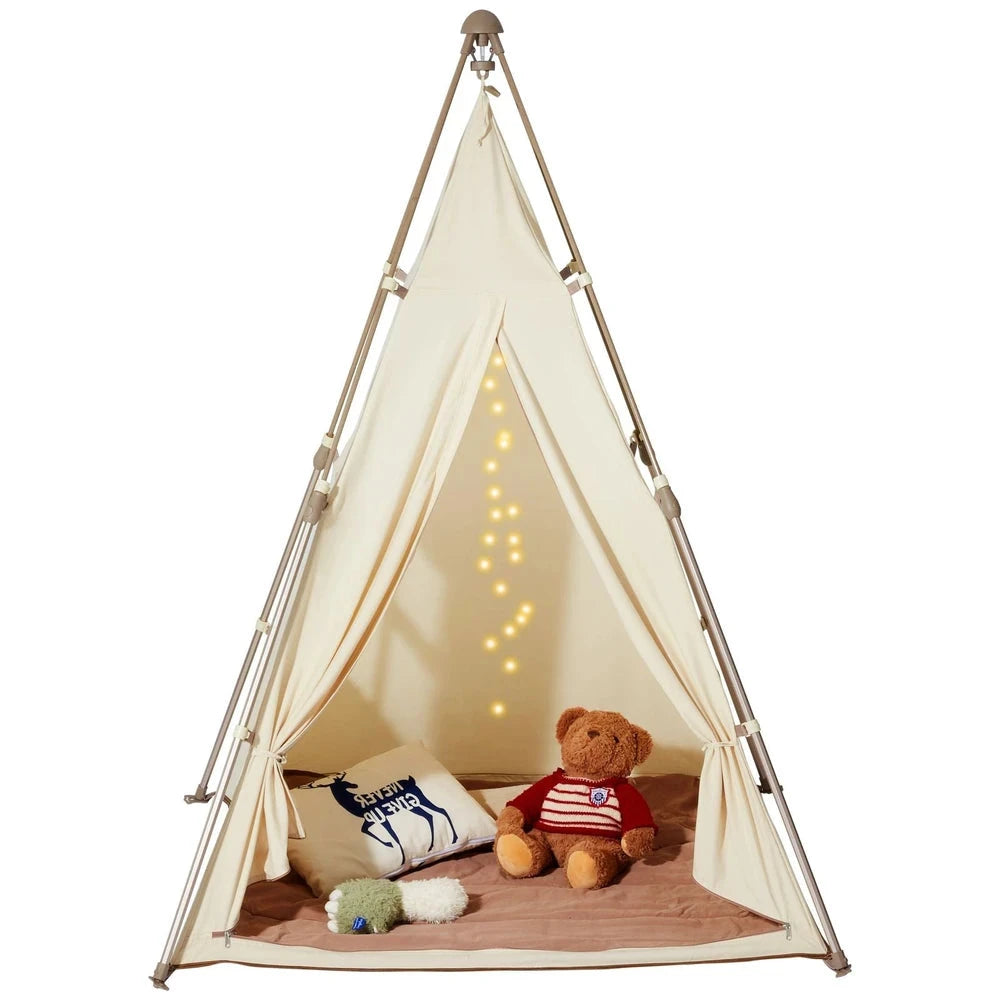 Foldable Kids Teepee Tent – Portable Indoor Playhouse for Toddlers