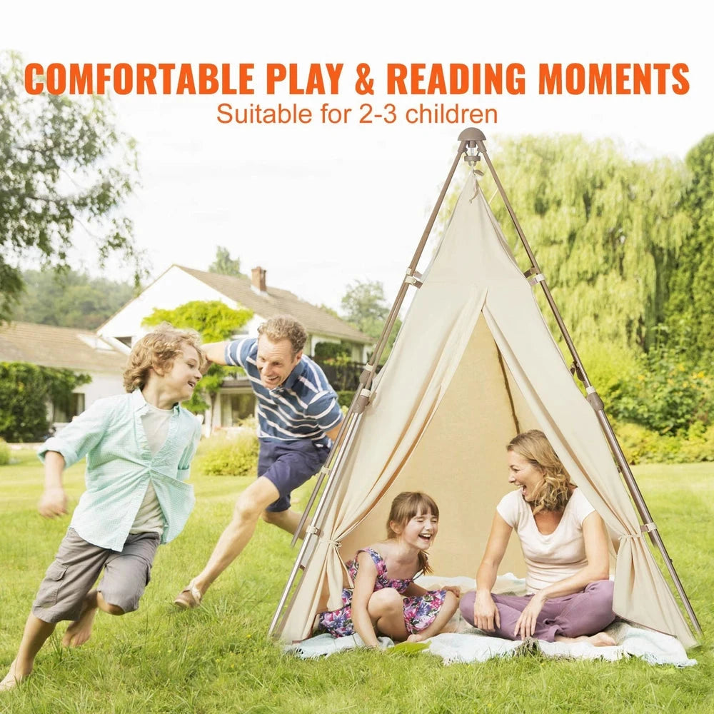 Foldable Kids Teepee Tent – Portable Indoor Playhouse for Toddlers